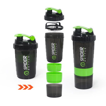 3 Layers Protein Shaker Bottle