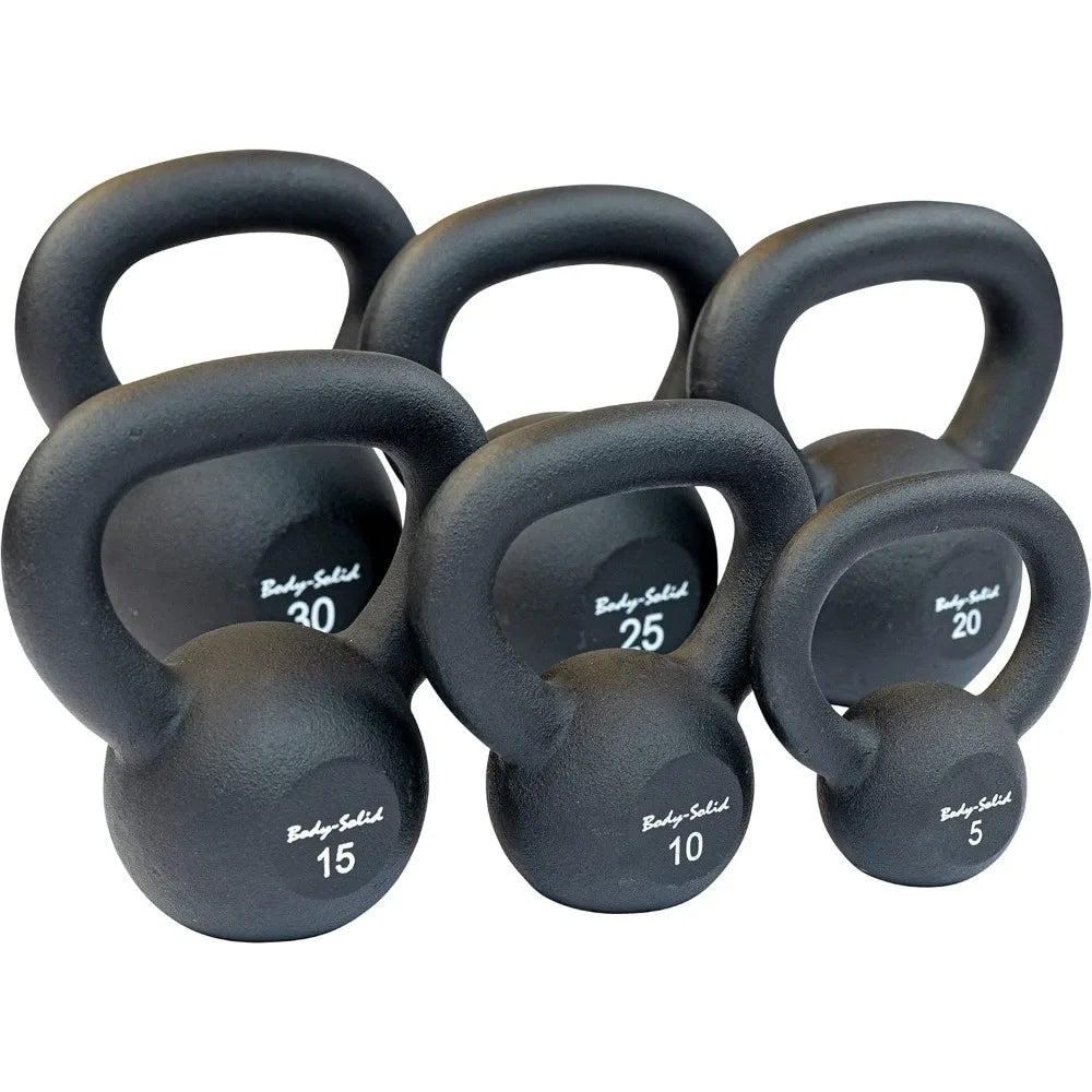 Matte Black Powder Coated Kettlebell