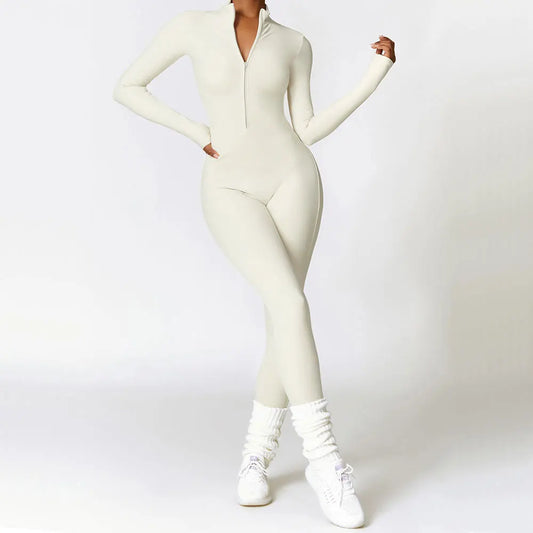 Zipper Yoga One-piece Jumpsuit