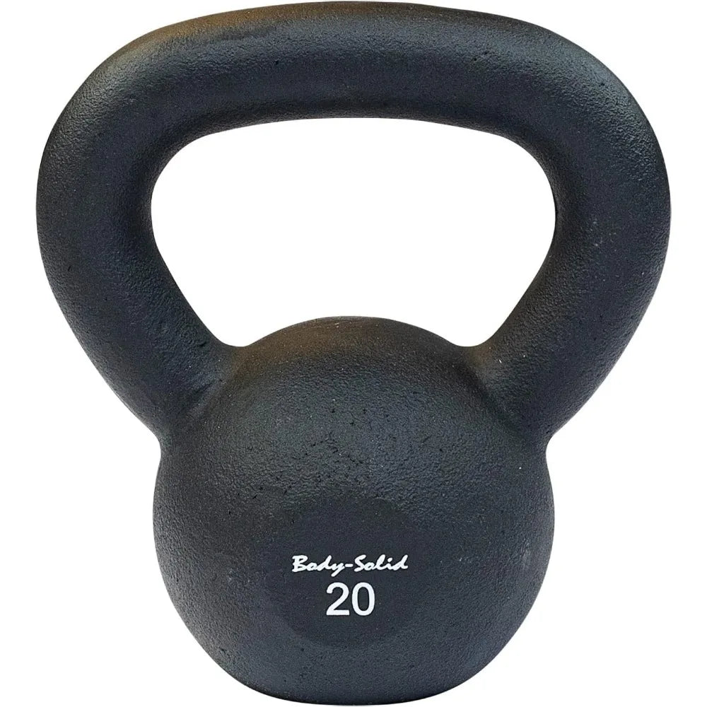 Matte Black Powder Coated Kettlebell