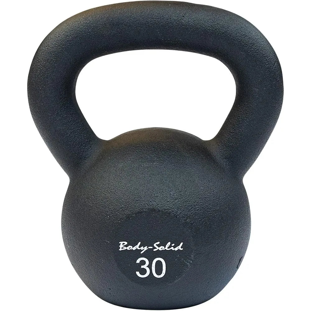 Matte Black Powder Coated Kettlebell