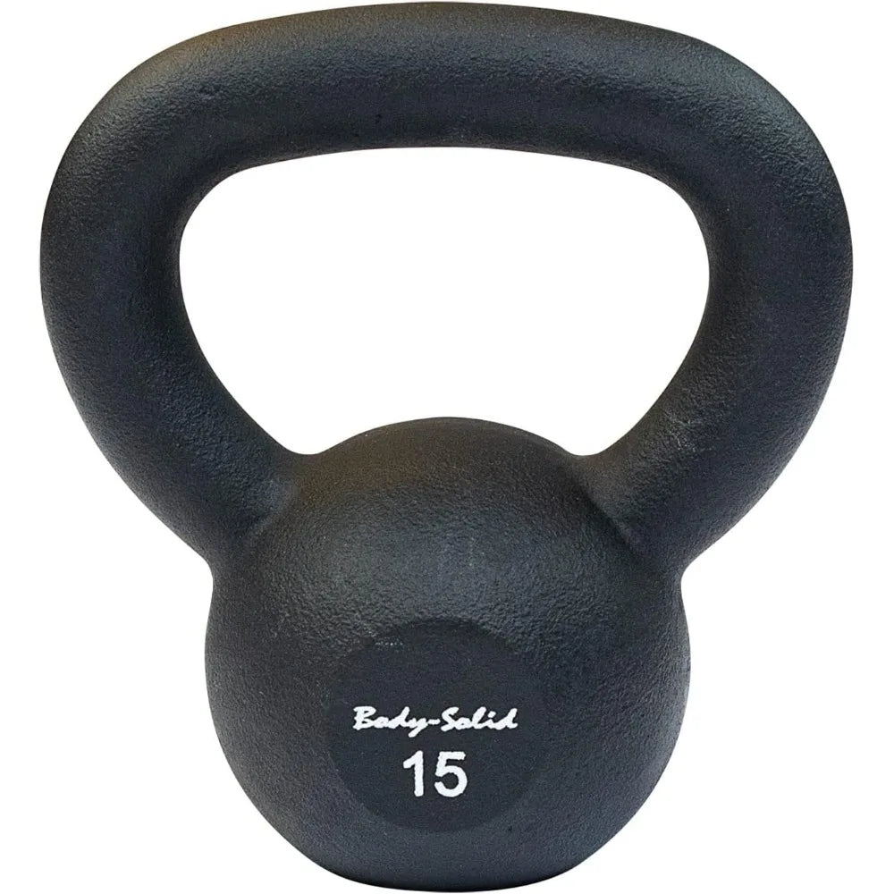 Matte Black Powder Coated Kettlebell